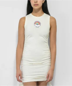 A-Lab Cherise Cream Cinched Dress