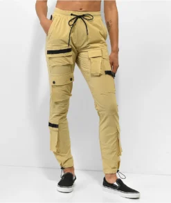 American Stitch Khaki Nylon Cargo Pants