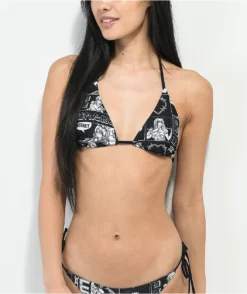 Broken Promises Arcade Mode Black Triangle Bikini Top