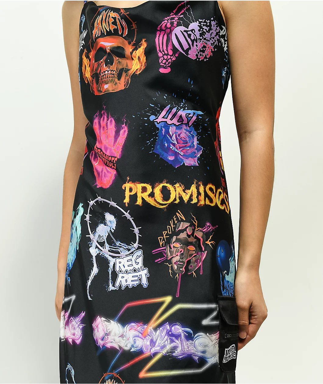 Broken Promises Simulation Black Tank Dress - Image 5