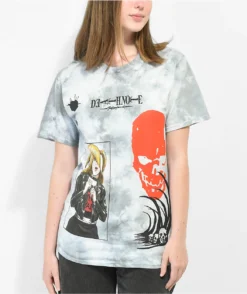 Broken Promises X Death Note 05 Misa Grey Tie Dye T-shirt
