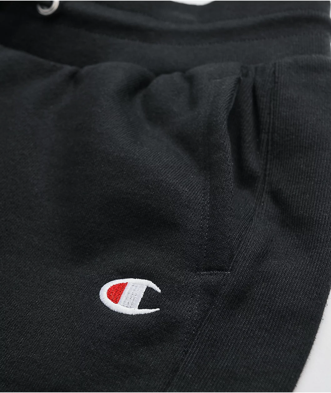 Champion Reverse Weave Black Sweat Shorts - Image 3