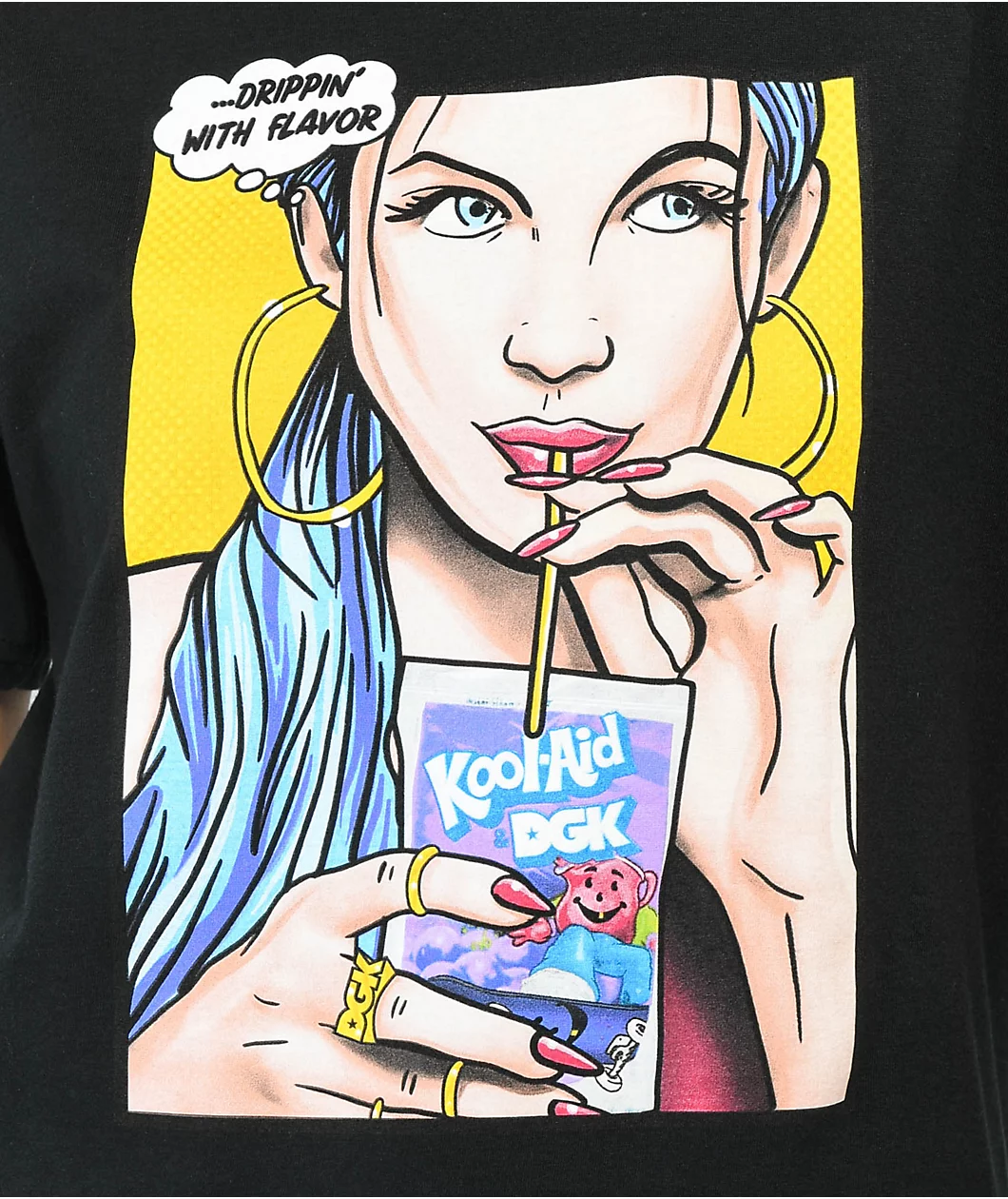 DGK X Kool Aid Sippin Black T-Shirt - Image 2