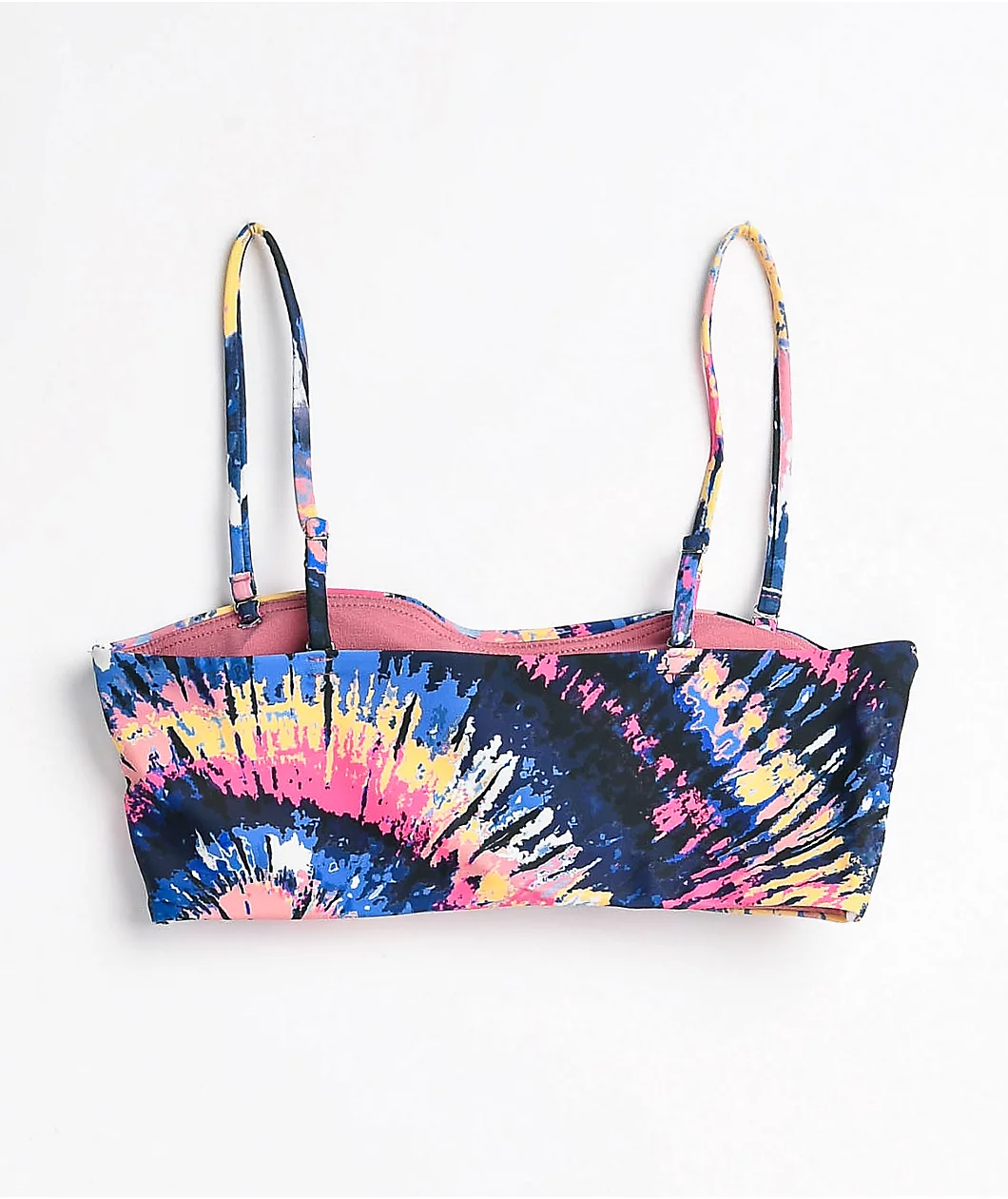 Damsel Jas Multi Tie Dye Bandeau Bikini Top - Image 2