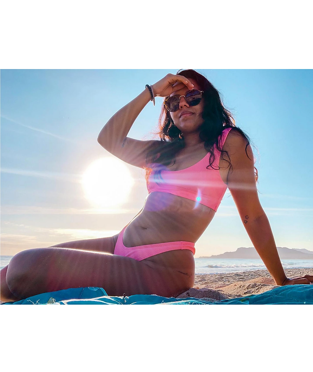 Damsel Lyssa Pink Sport Bikini Top - Image 3