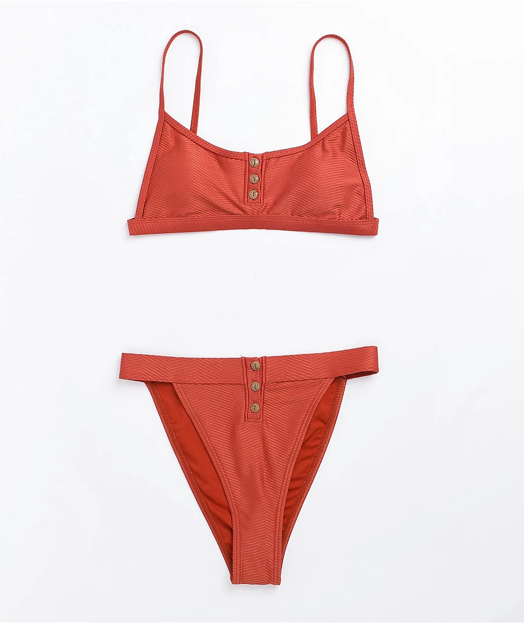 Damsel Sedona Herringbone Bralette Bikini Top - Image 5