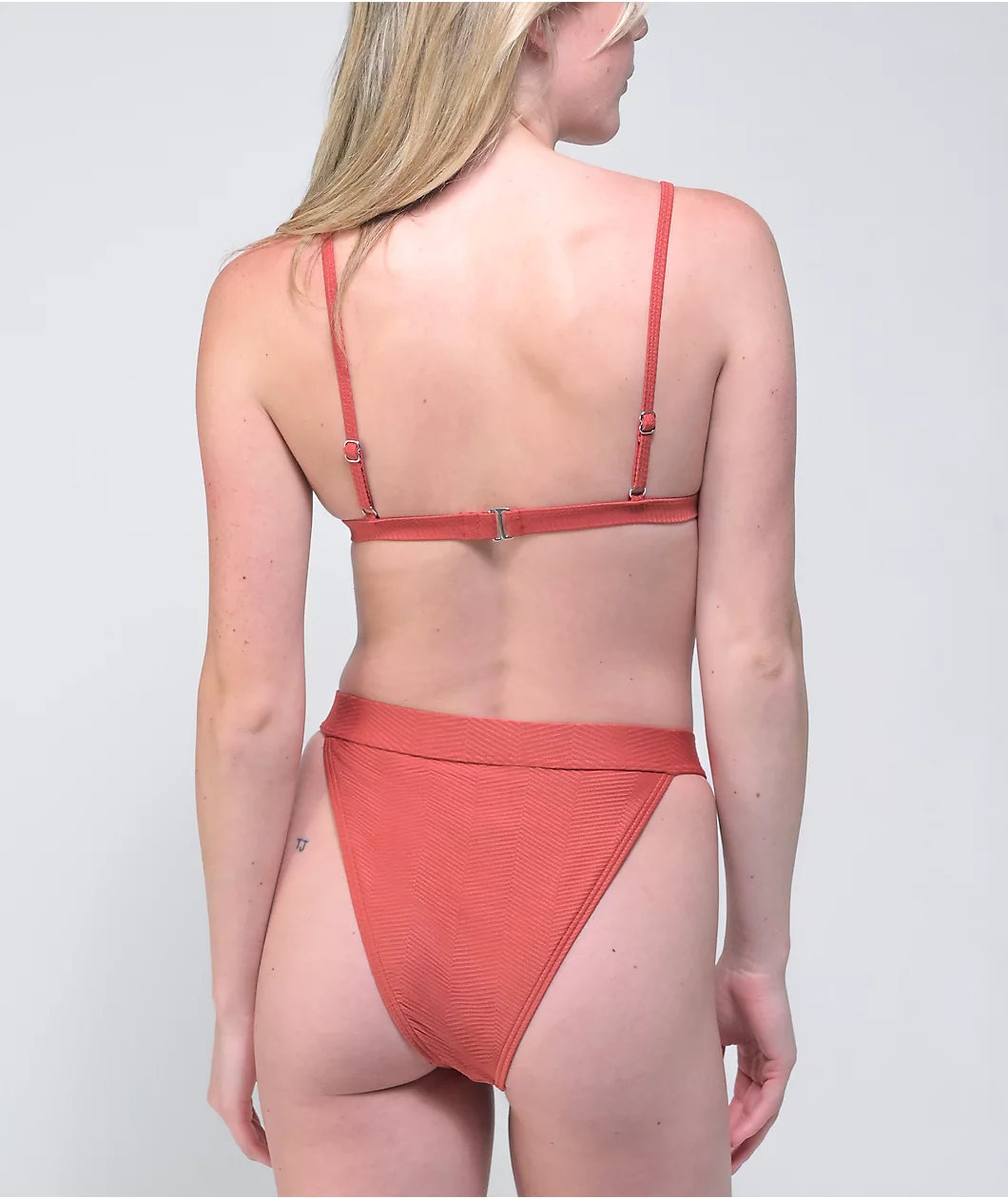 Damsel Sedona Herringbone High Waist Bikini Bottom - Image 2