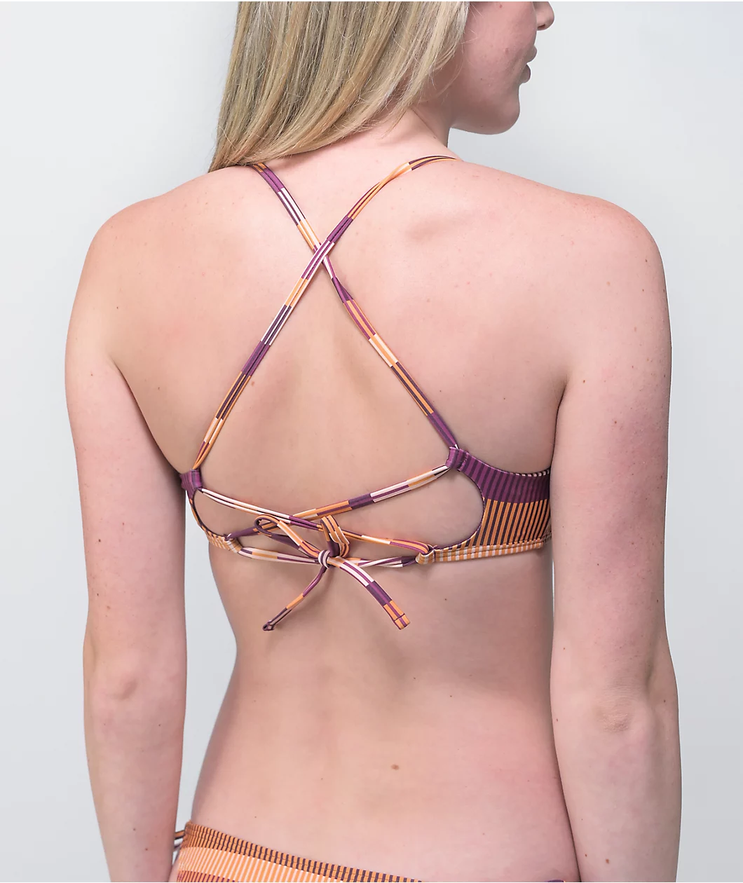 Damsel Vignetto Stripe Triangle Bikini Top - Image 3