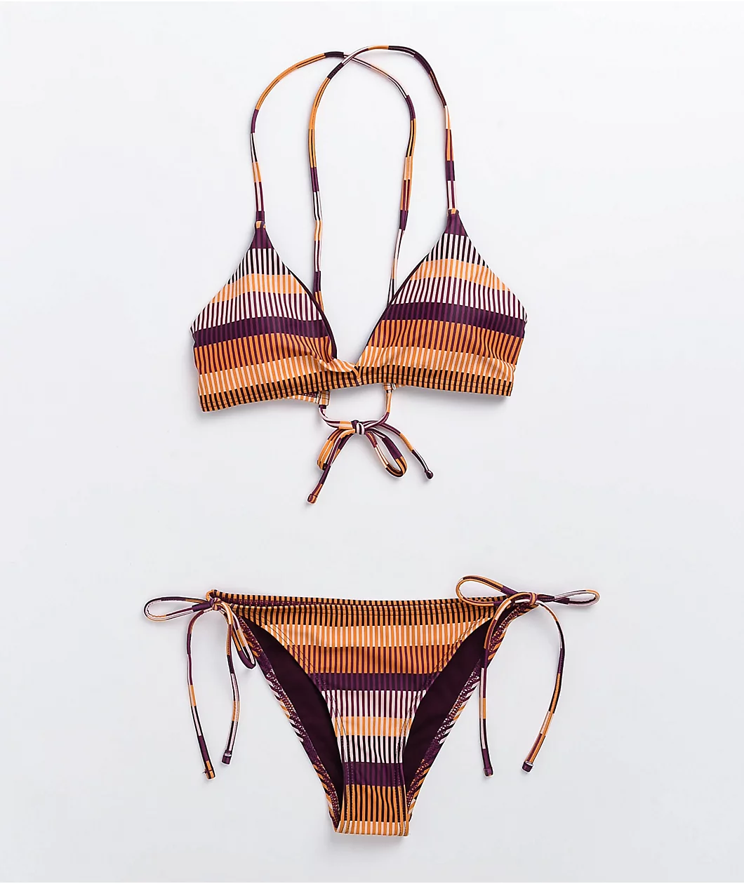 Damsel Vignetto Stripe Triangle Bikini Top - Image 5