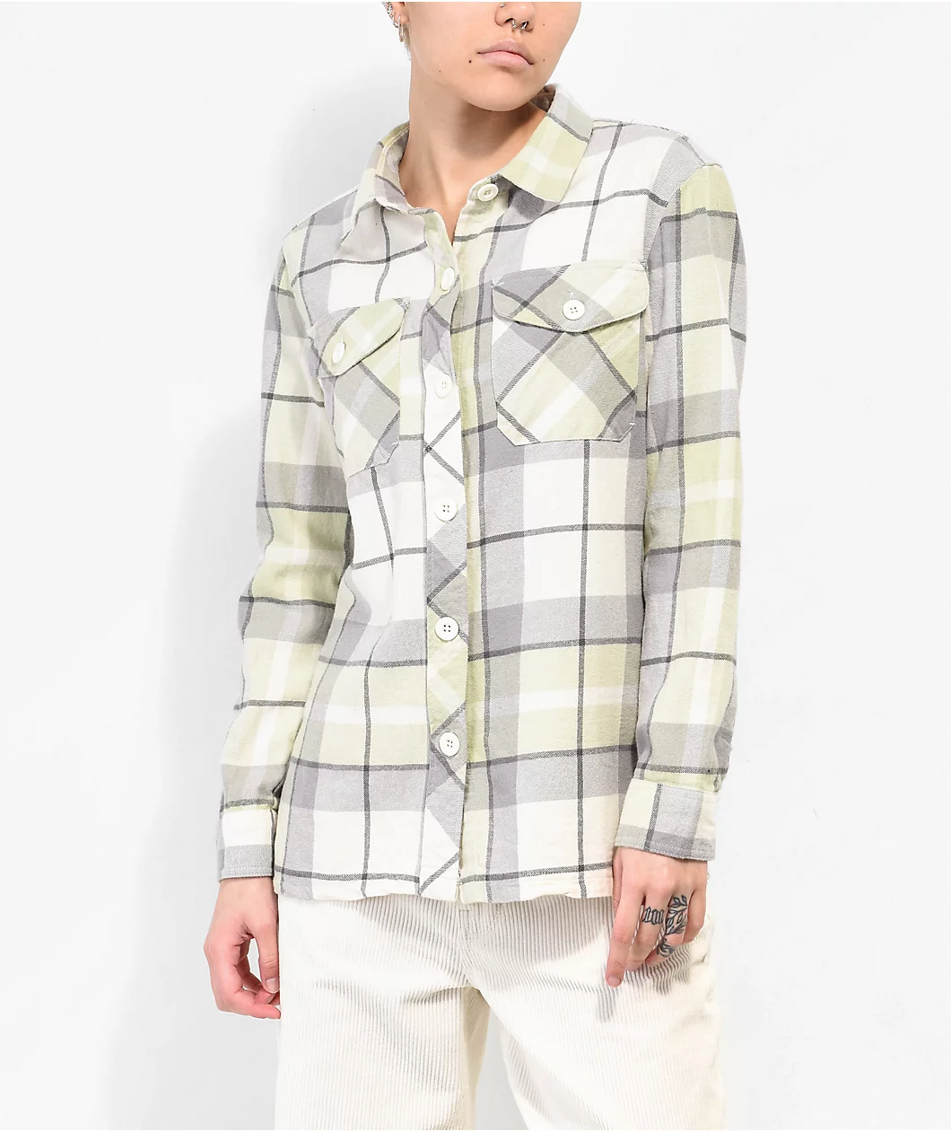 Dravus Jairn Green & Tofu Flannel - Image 3