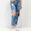 Empyre Easton Medium Wash Distressed Boyfriend Jeans