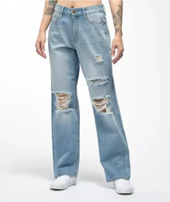 Empyre Frankie Light Wash Dad Jeans