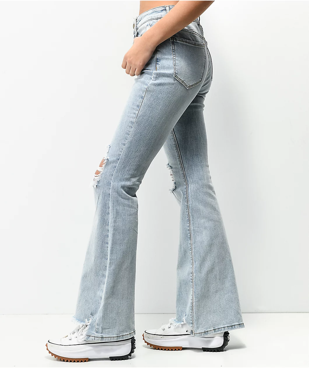 Empyre Kaytee Flare Distressed Jeans - Image 3