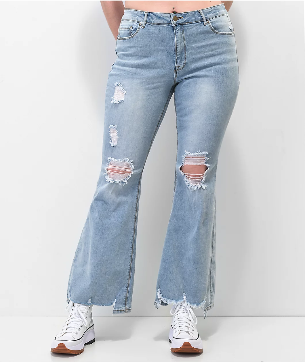 Empyre Kaytee Flare Distressed Jeans - Image 6