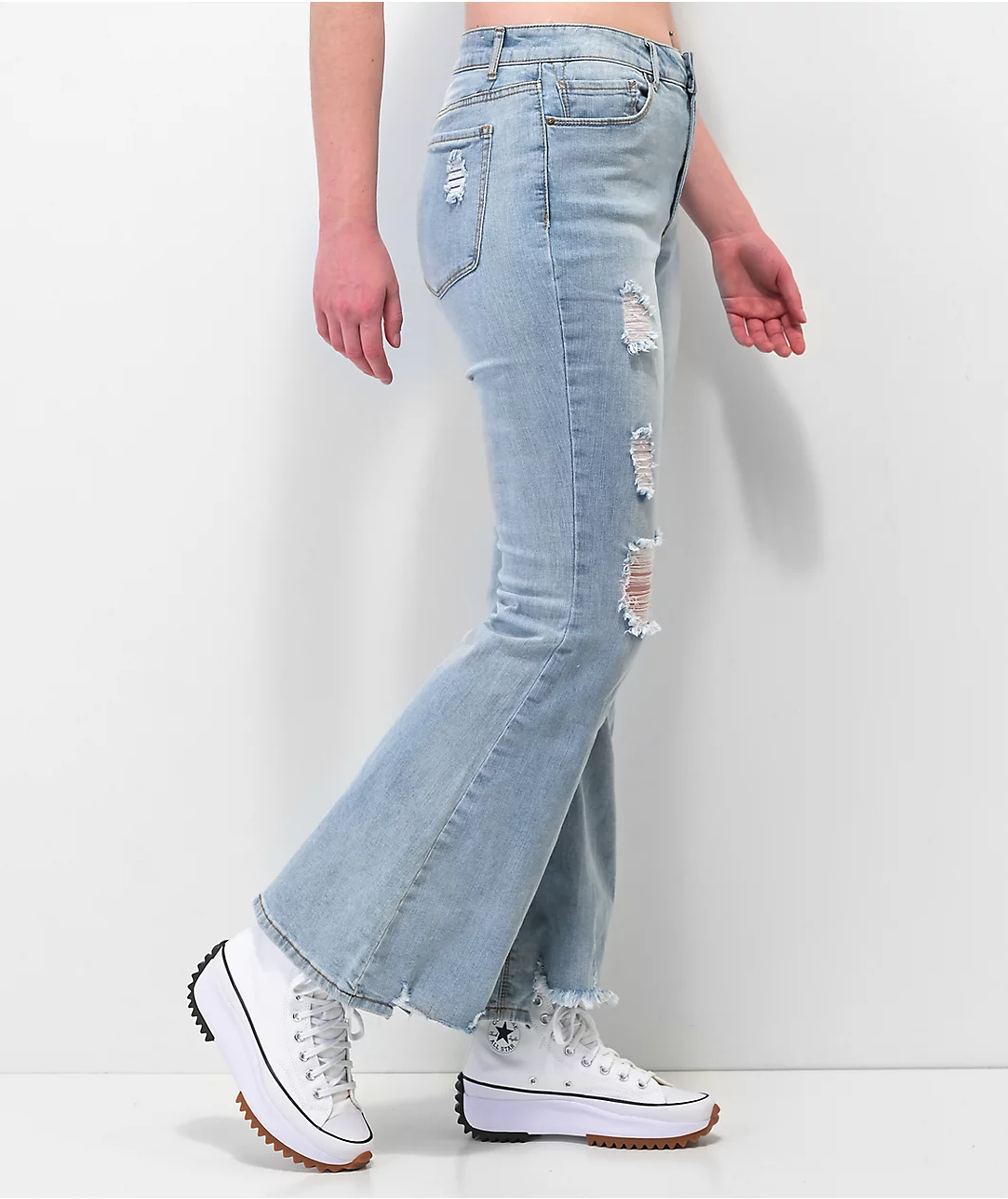 Empyre Kaytee Flare Distressed Jeans - Image 8