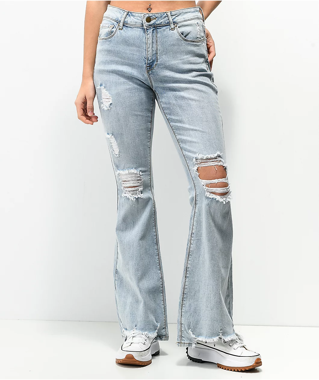 Empyre Kaytee Flare Distressed Jeans