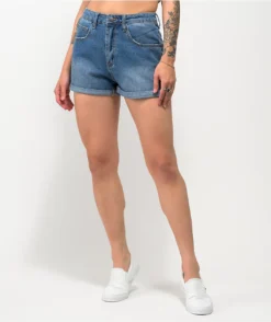 Empyre Melanie Roll Hem Denim Shorts