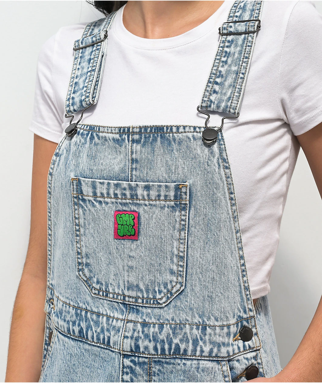 Empyre Suzie Light Wash Denim Overalls - Image 3