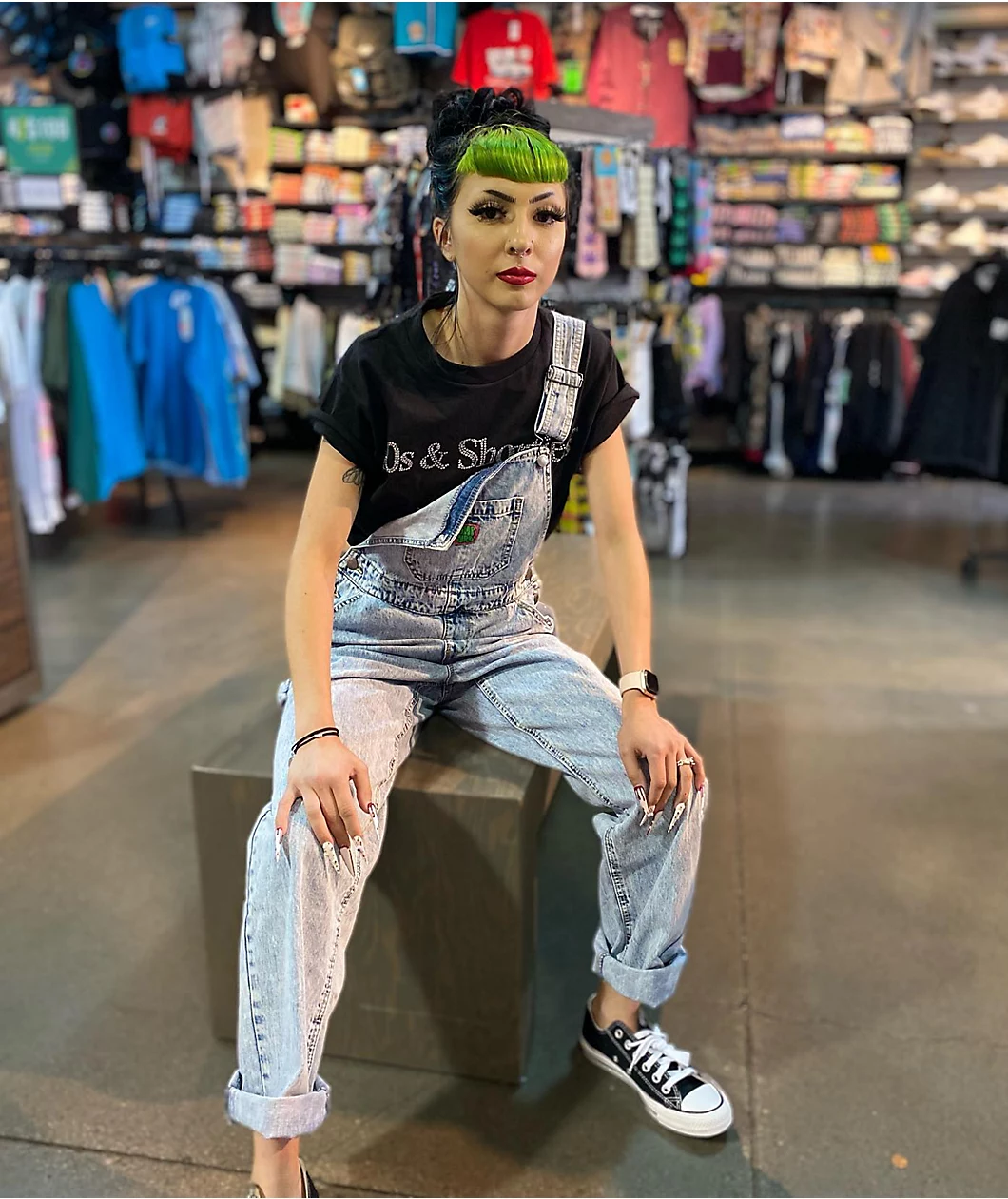 Empyre Suzie Light Wash Denim Overalls - Image 9