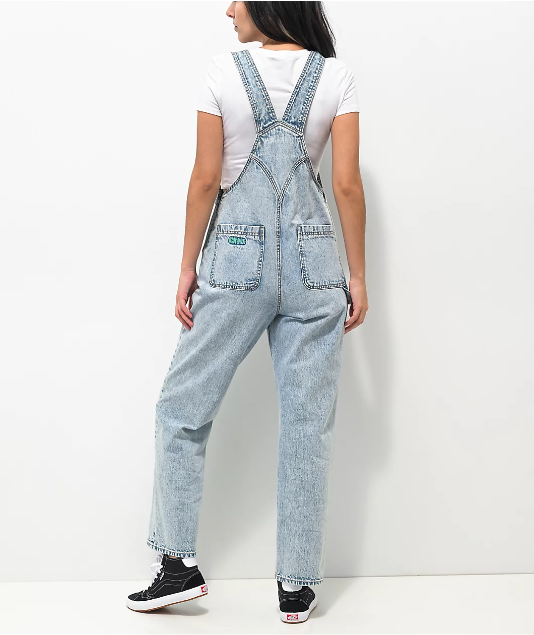 Empyre Suzie Light Wash Denim Overalls - Image 2