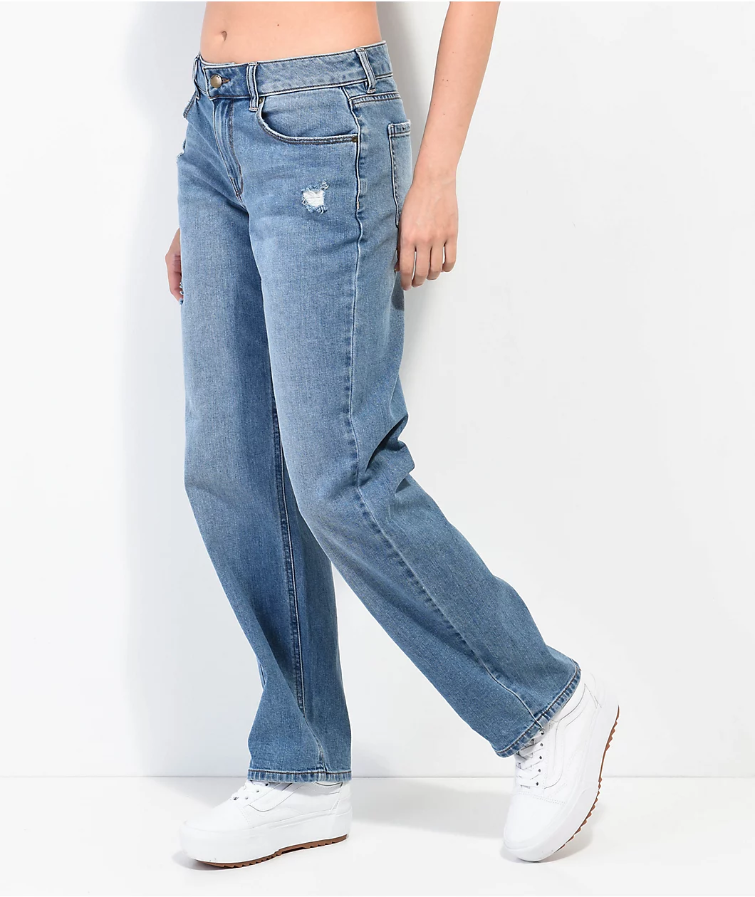 Empyre Tara Low Rise Denim Skate Jeans - Image 3