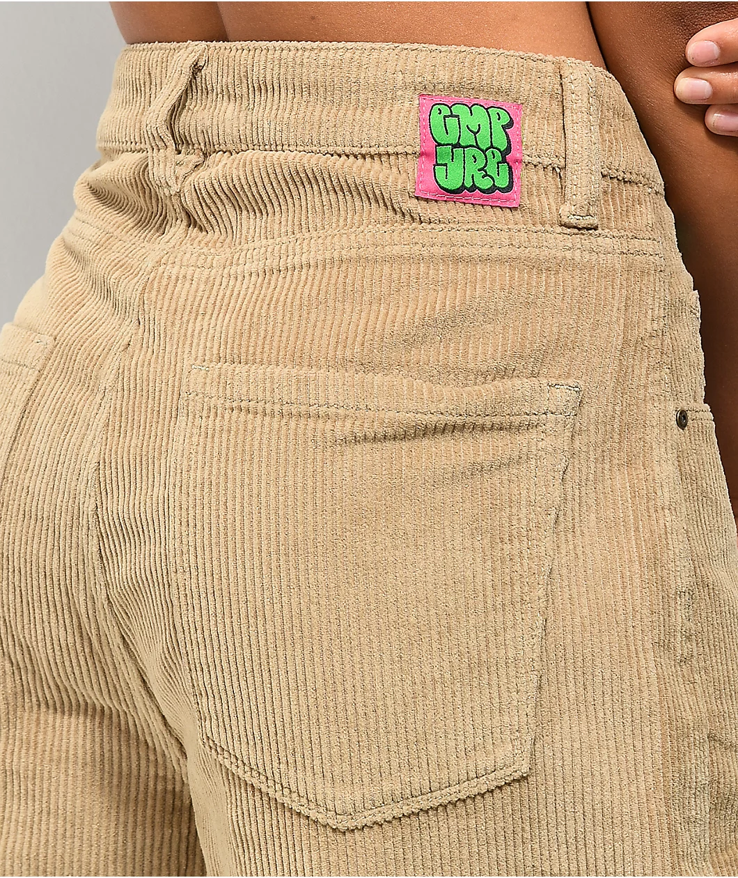Empyre Tori 90s Khaki Corduroy Skate Pants - Image 7