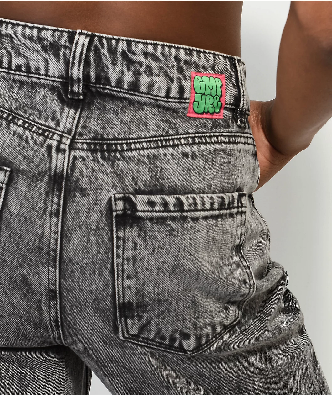 Empyre Tori Black Acid Wash Skate Jeans - Image 6