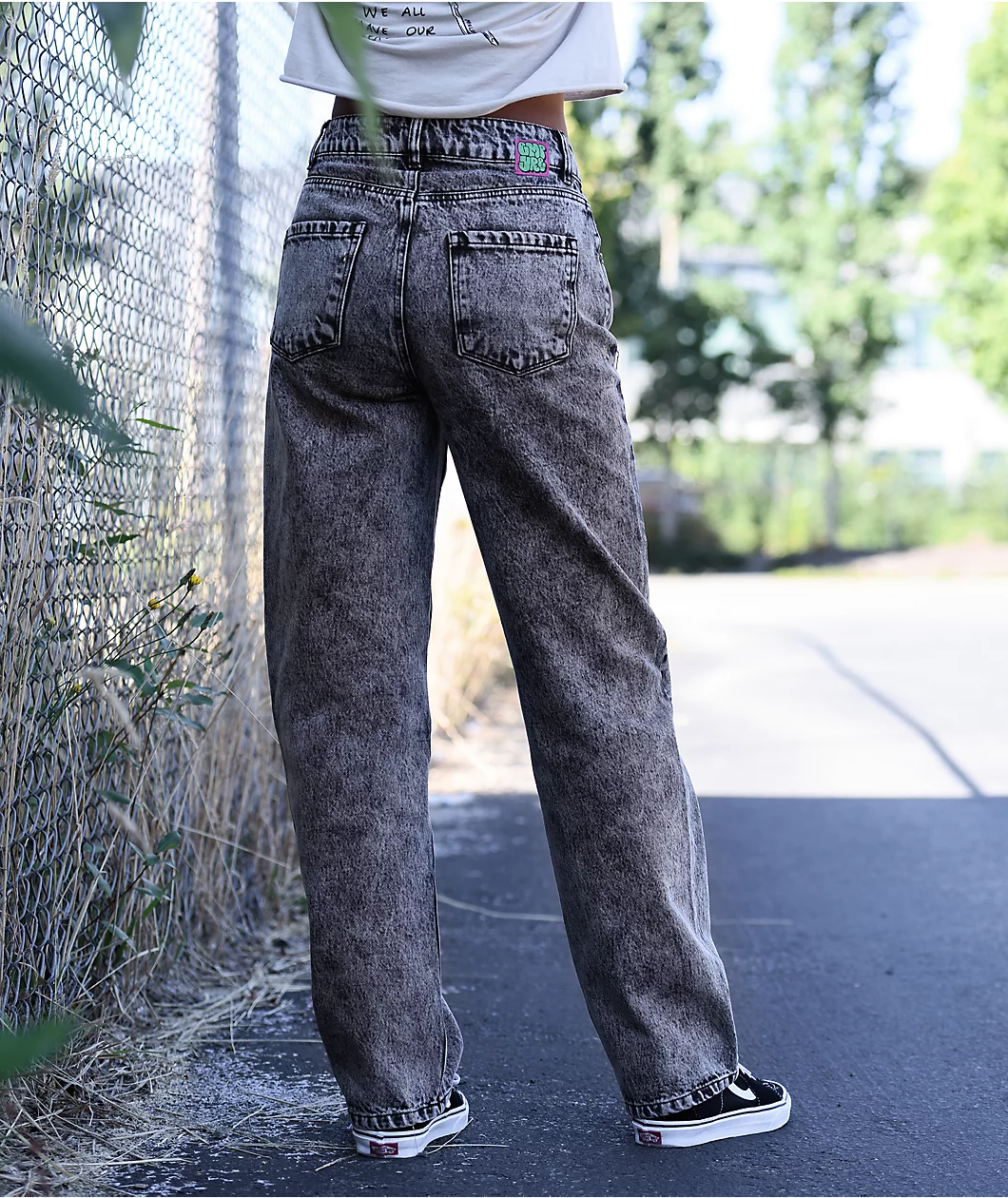 Empyre Tori Black Acid Wash Skate Jeans - Image 8