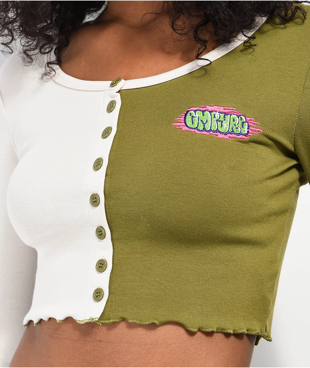 Empyre Verona Colorblock Long Sleeve Button Up Shirt - Image 3