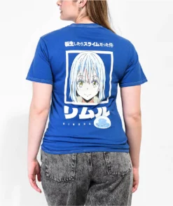 Episode X That Time I Got Reincarnated As A Slime Rimuru & Slime Head Blue T-Shirt