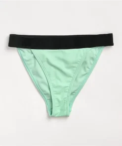 JV By Jac Vanek Antisocial Mint High Leg Cheeky Bikini Bottom