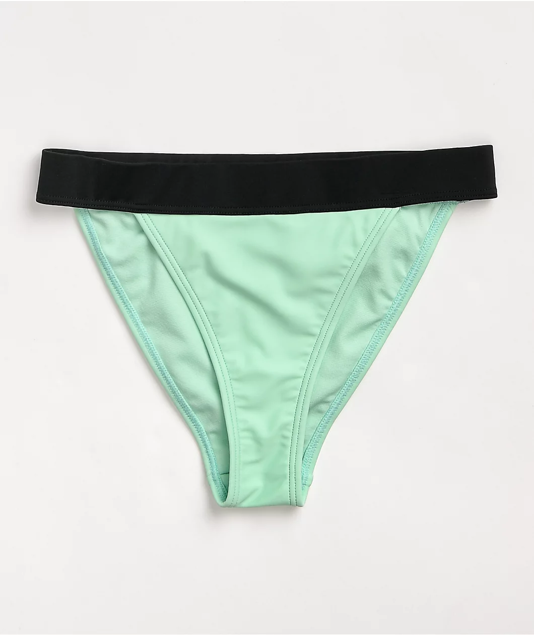JV By Jac Vanek Antisocial Mint High Leg Cheeky Bikini Bottom