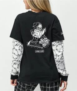 Lurking Class By Sketchy Tank How To Love Layered Long Sleeve T-Shirt