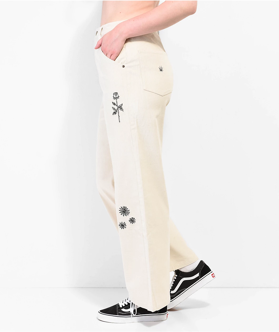 Melodie Out Of My Way Natural Corduroy Pants - Image 4