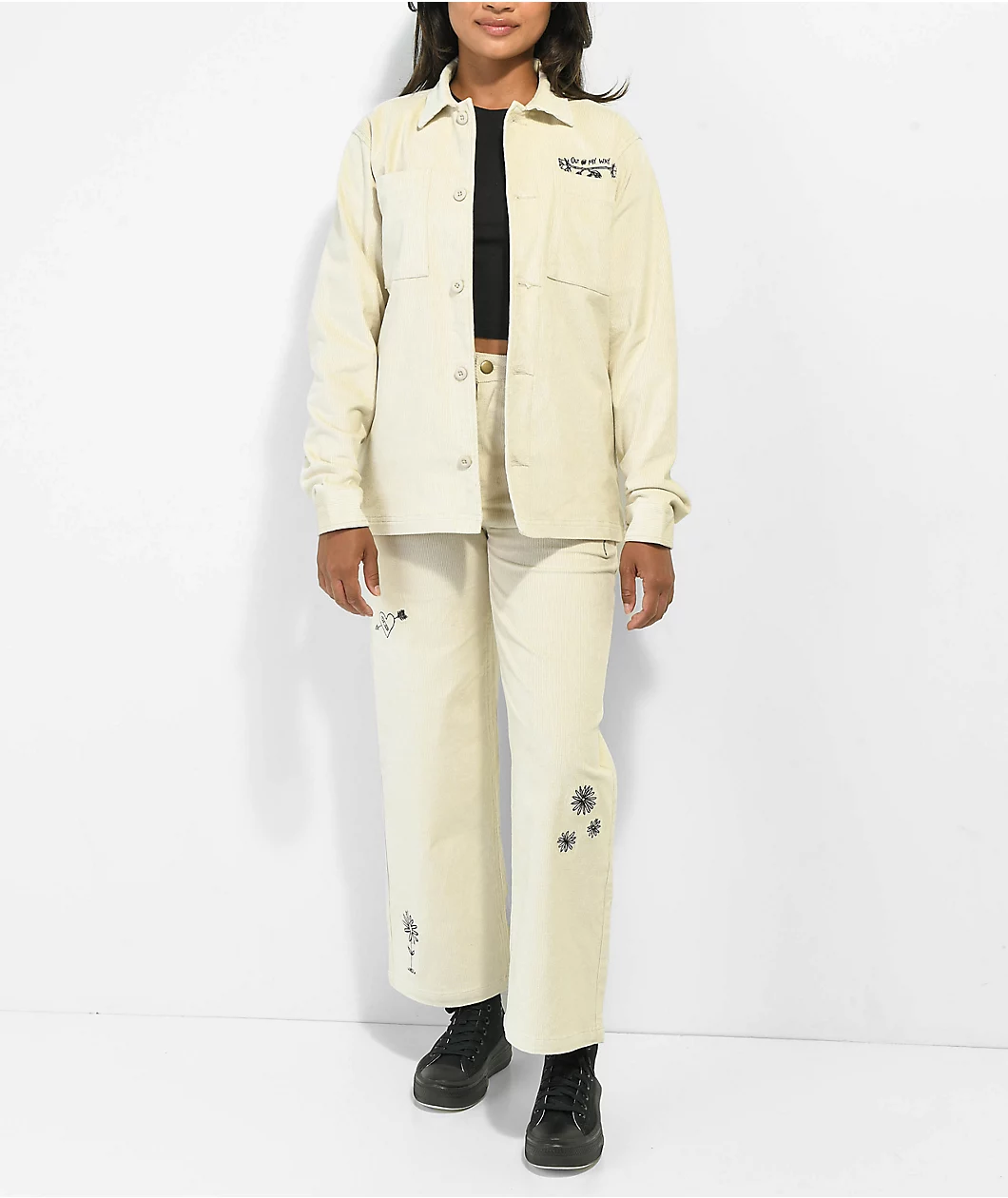 Melodie Out Of My Way Natural Corduroy Pants - Image 10