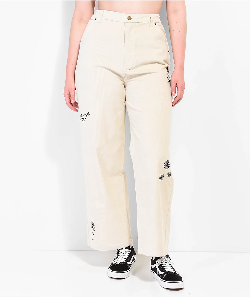 Melodie Out Of My Way Natural Corduroy Pants - Image 11