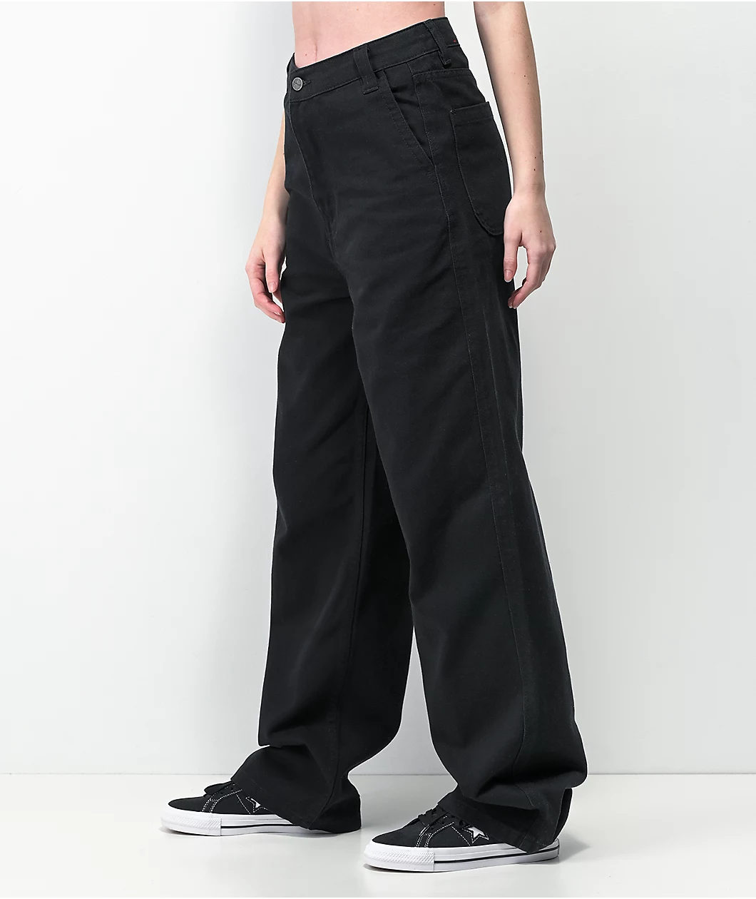 Monet Sammi Black Wide Leg Skate Jeans - Image 5