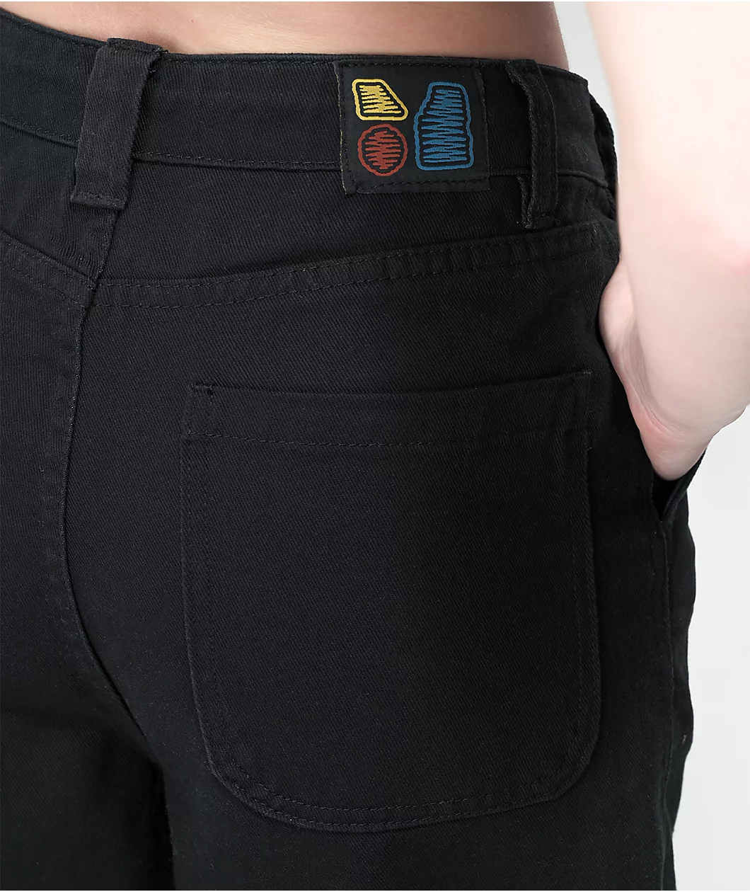 Monet Sammi Black Wide Leg Skate Jeans - Image 6