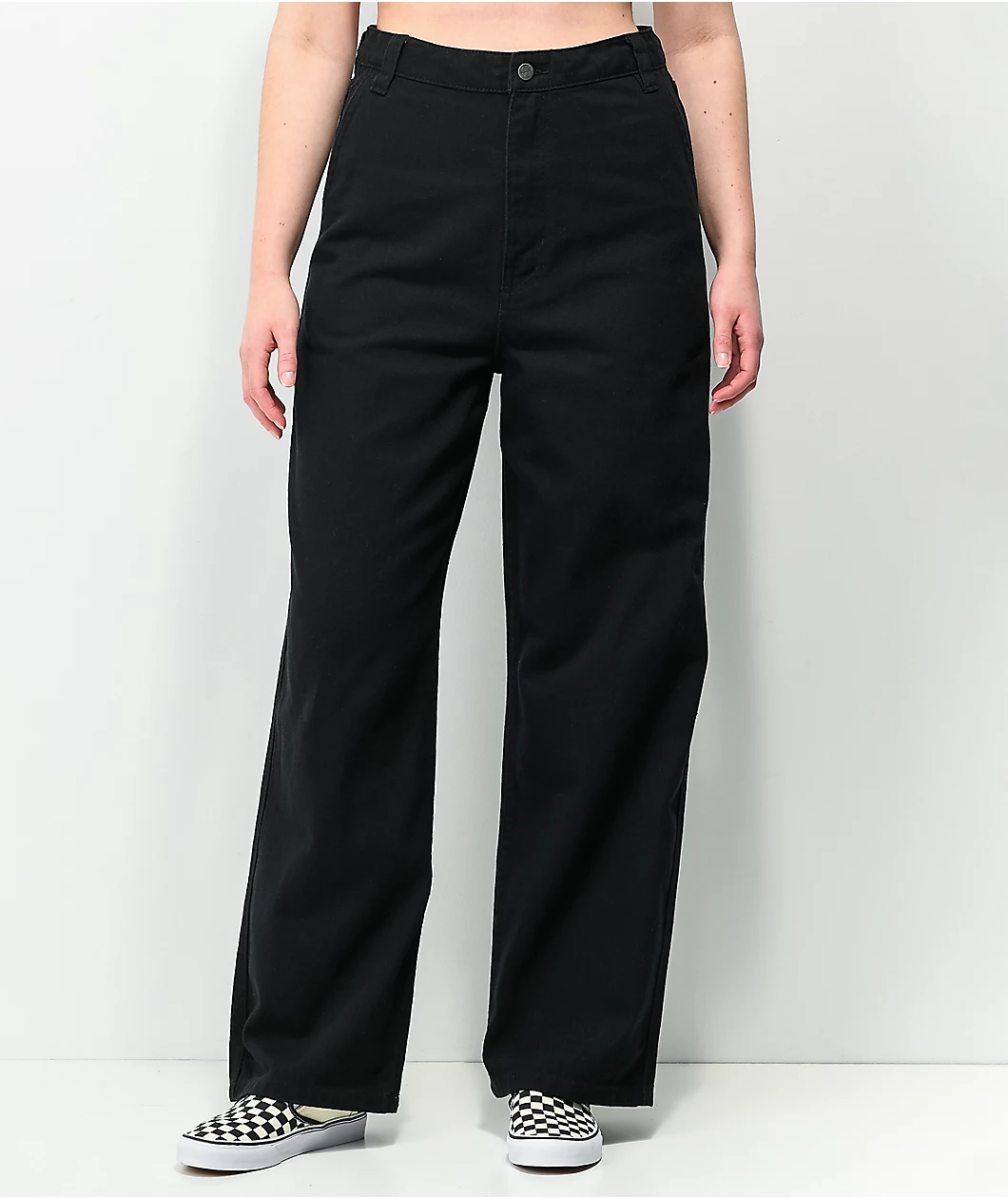 Monet Sammi Black Wide Leg Skate Jeans