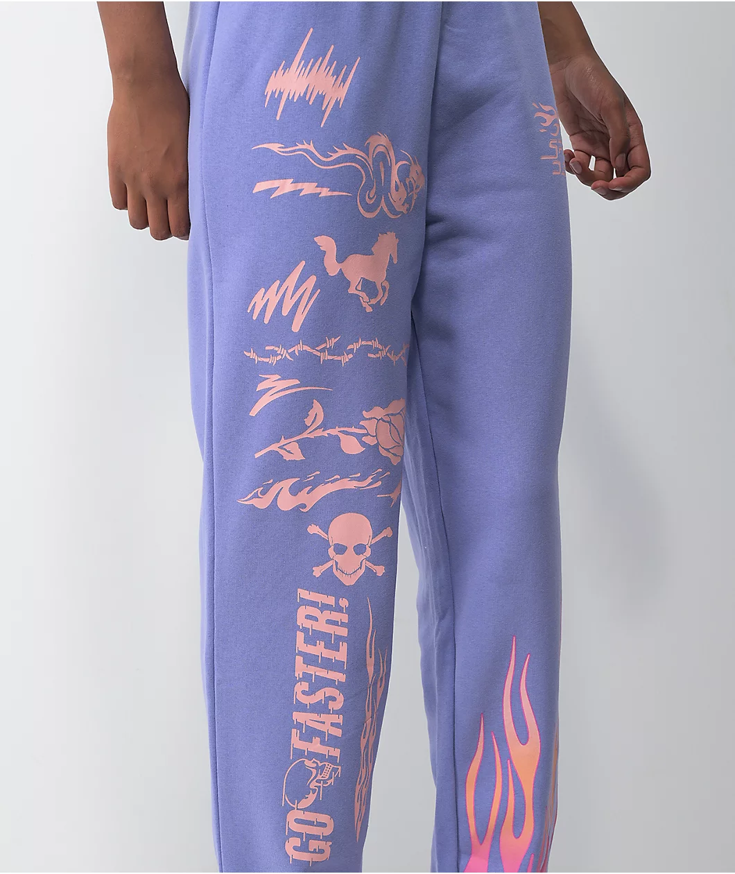 NGOrder Speed Demon Purple Jogger Sweatpants - Image 3
