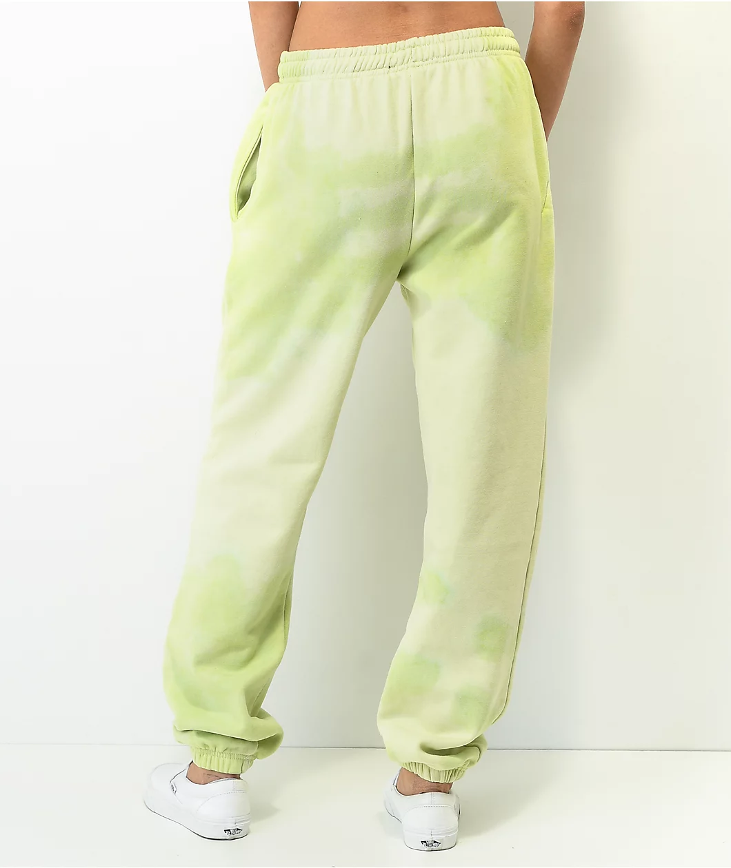 NGOrder X Powerpuff Girls Buttercup Green Tie Dye Jogger Sweatpants - Image 2