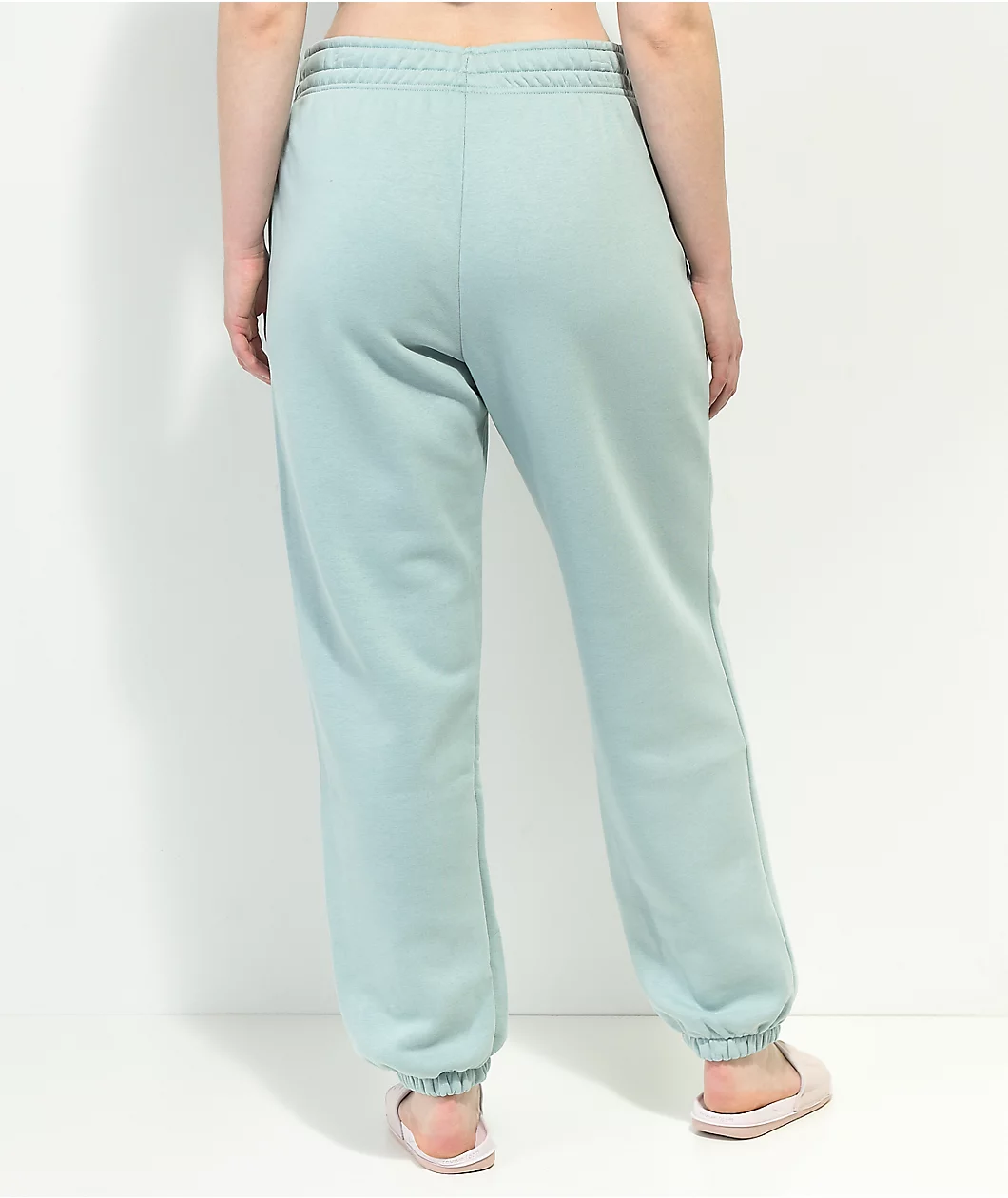 Nike Sportswear Essential Light Blue Fleece Sweatpants - Image 6
