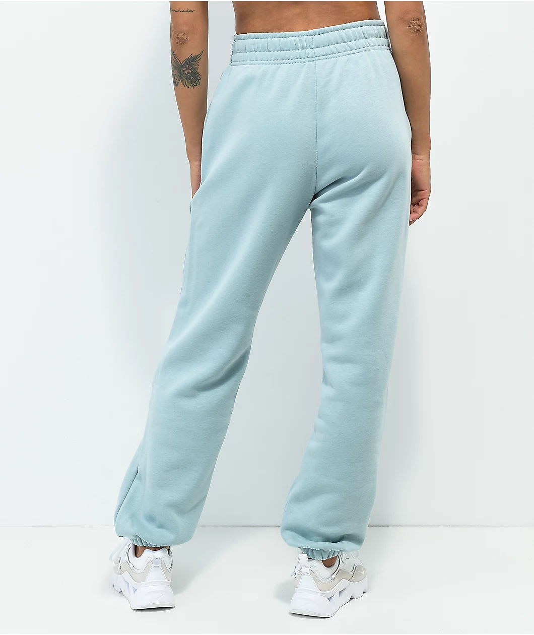 Nike Sportswear Essential Light Blue Fleece Sweatpants - Image 2