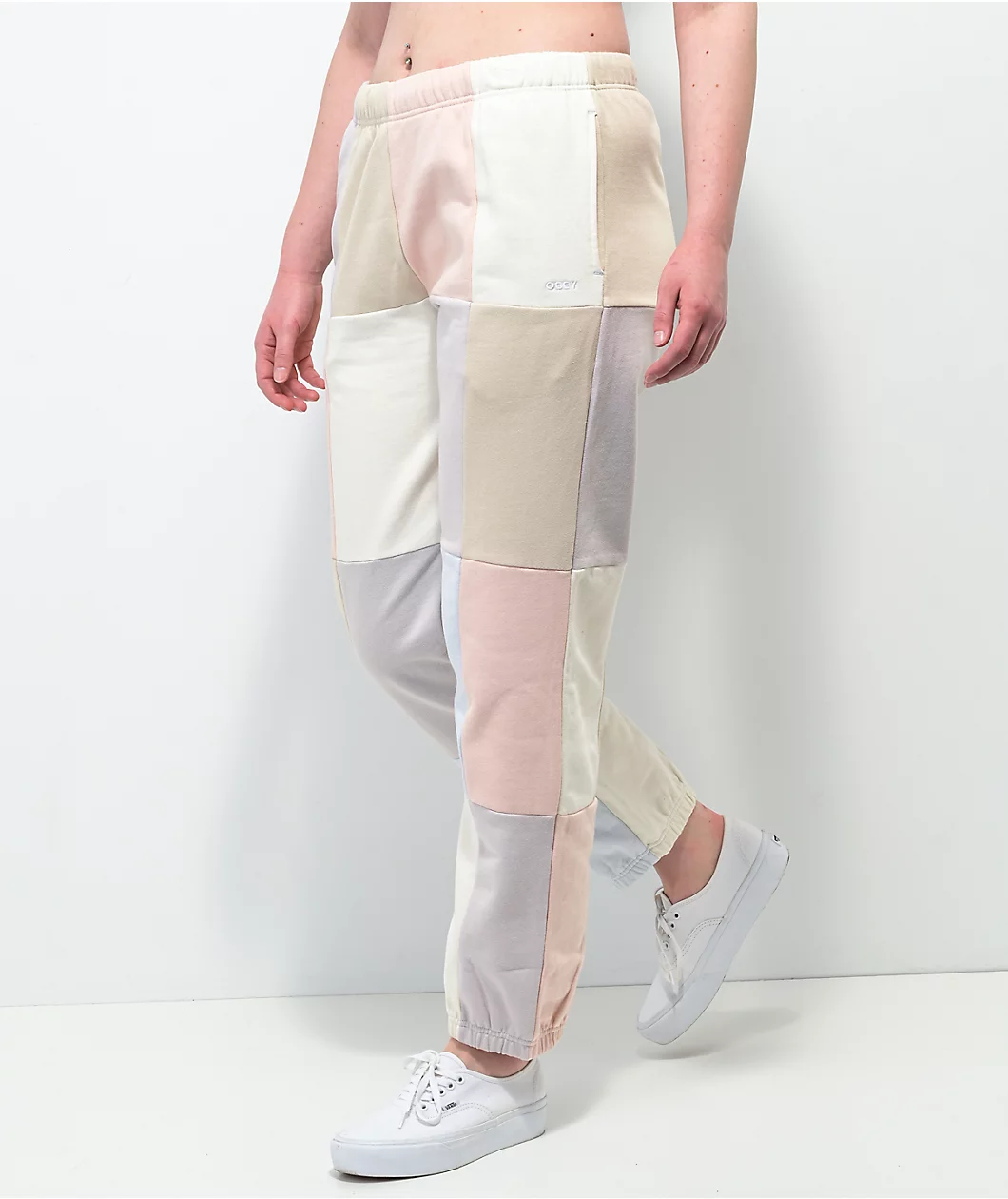 Obey Lockdown Pastel Colorblock Sweatpants - Image 2