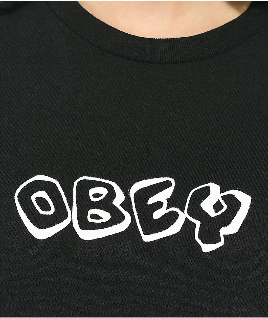 Obey Smellin Daisies Black T-Shirt - Image 3