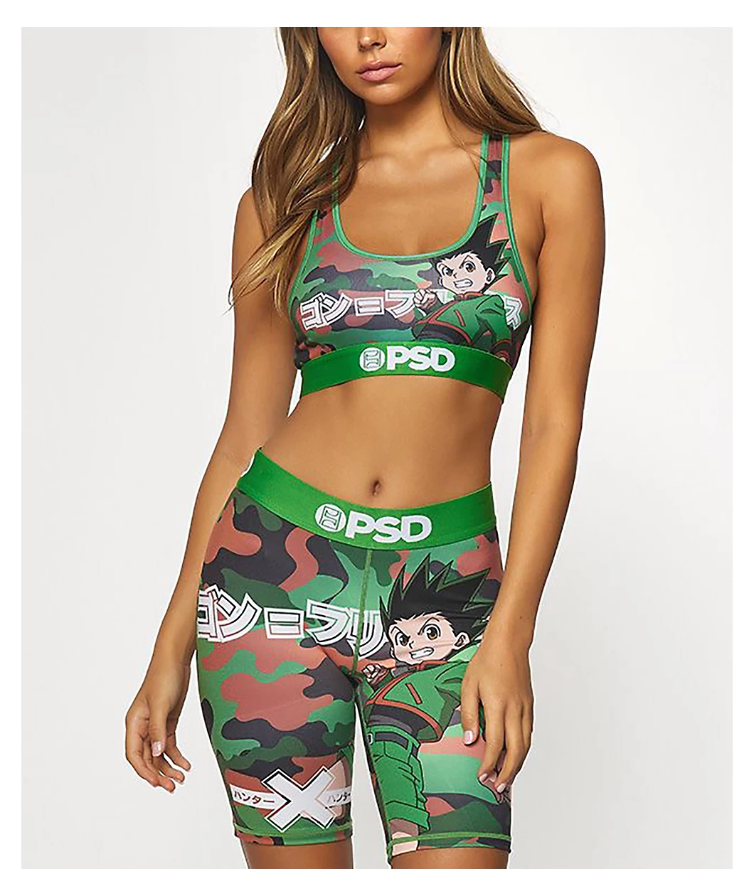 PSD X Hunter X Hunter Gon Camo Bike Shorts - Image 3