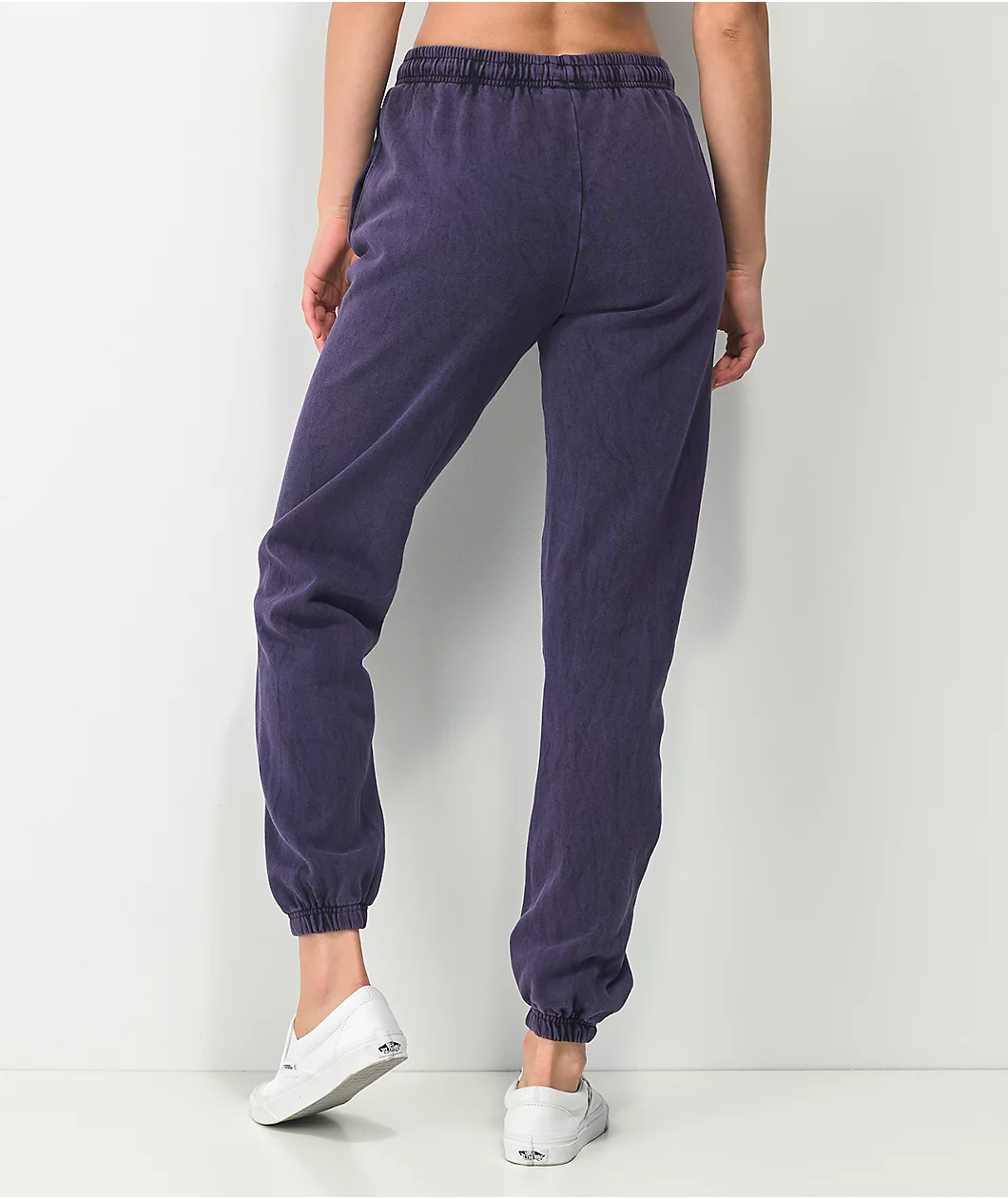 Petals By Petals And Peacocks I Fly You Fly Purple Wash Sweatpants - Image 2