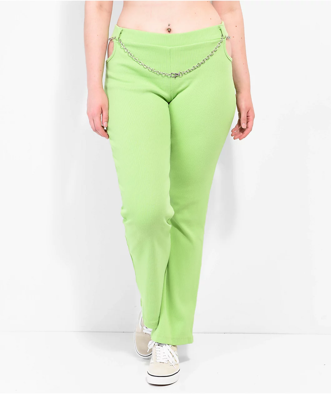 Ragged Priest Chained Up Green Pants - Image 4