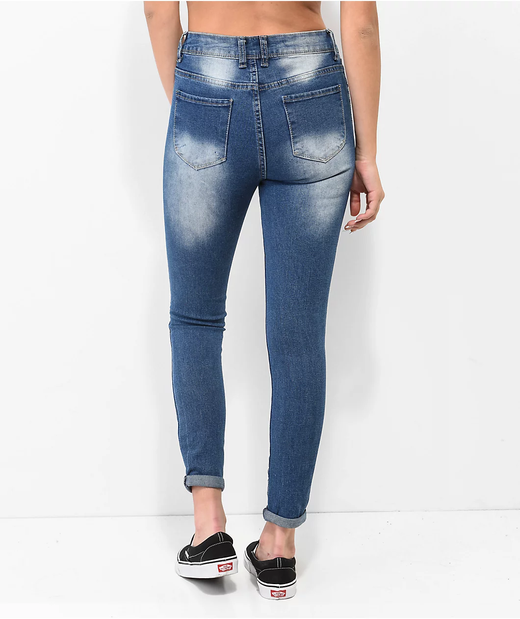 Thrill Jeans High Rise Blue Skinny Jeans - Image 6