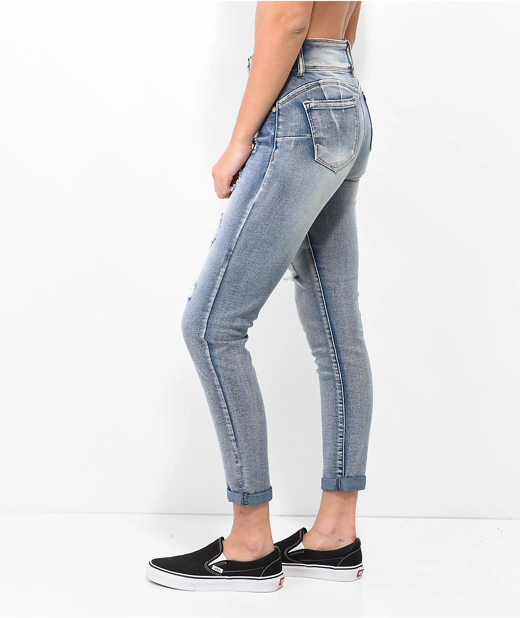 Thrill Jeans High Rise Indigo Skinny Jeans - Image 3
